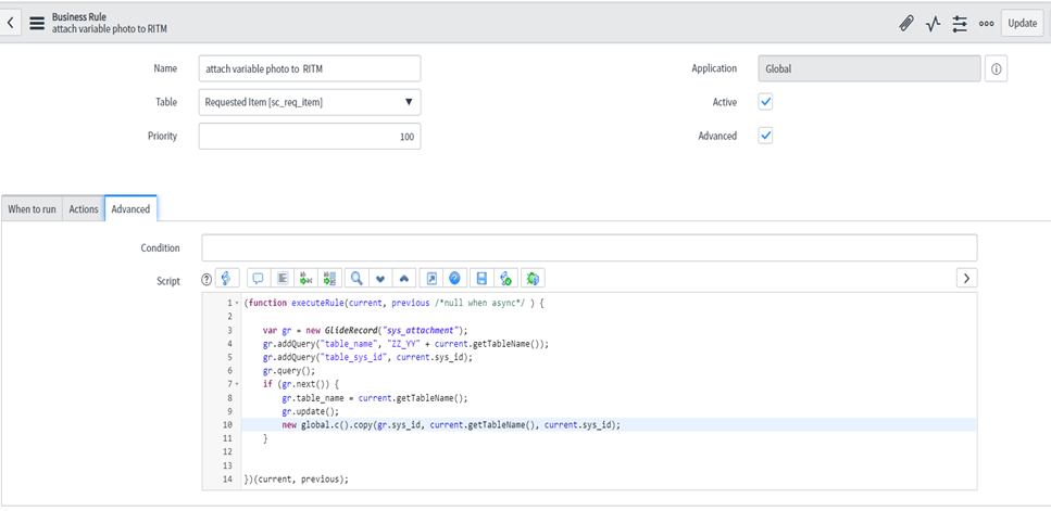 Async Business Rules scenario -  servicenowwithrunjay.com