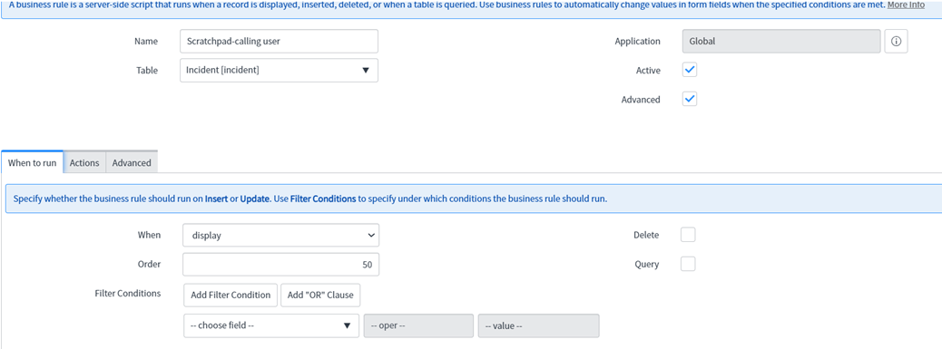 Display Business Rules -  servicenowwithrunjay.com