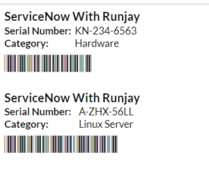 Barcode or QR codes generation in ServiceNow - https://servicenowwithrunjay.com