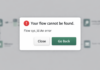 “Your flow cannot be found. Flow sys_id:An” error